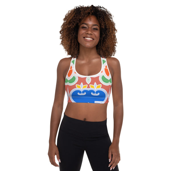 Candy plums   Padded Sports Bra