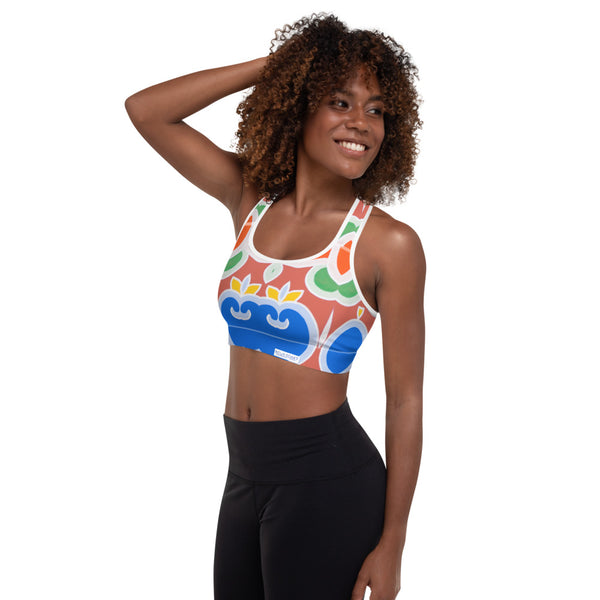 Candy plums   Padded Sports Bra