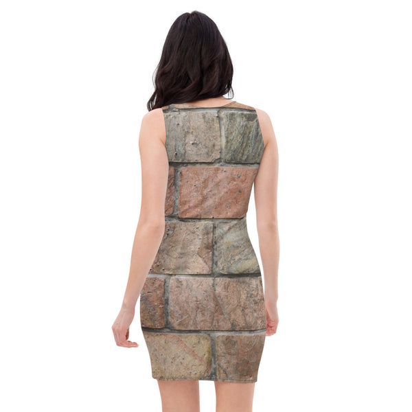 Brick Solid Cut & Sew Dress